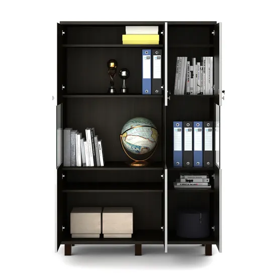 Icon Book Case 1200 (w) X 450 (d) X 1800 (h) - Fumed Oak