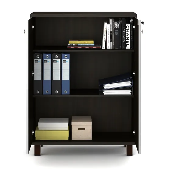 Icon Mid Height Storage 900 (w) X 450  - Fumed Oak