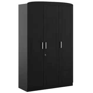 Kosmo Imperial 3 Door Wardrobe - Natural Wenge Woodpore