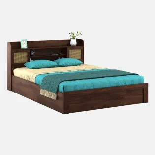 Kosmo Jude King Bed With Box Storage - Sheesham