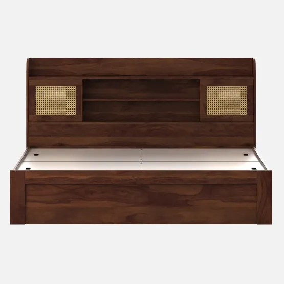 Kosmo Jude King Bed With Box Storage - Sheesham