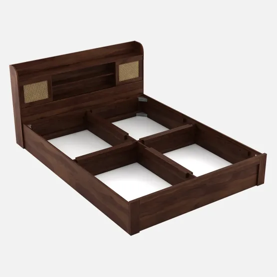 Kosmo Jude King Bed With Box Storage - Sheesham