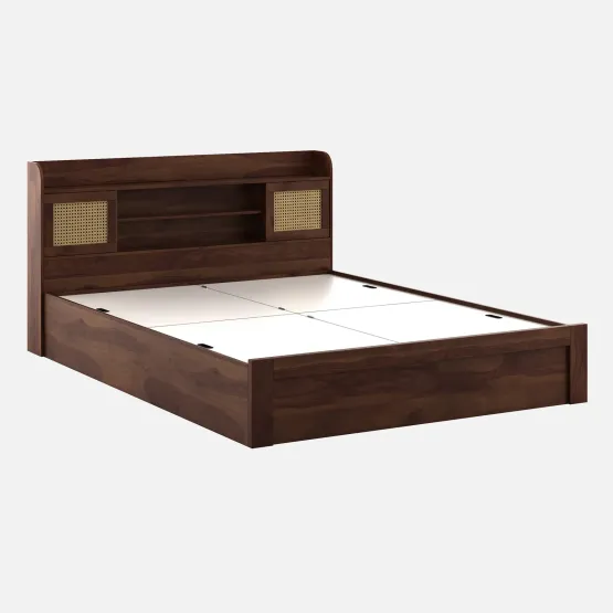 Kosmo Jude King Bed With Box Storage - Sheesham