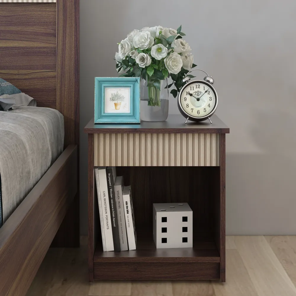 Kia Bedside - Lyon Walnut