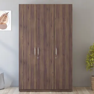 Kia 3 Door Wardrobe - Lyon Walnut