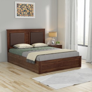 Comfy Queen 3/4 Hydraulic Storage Bed- Sheesham