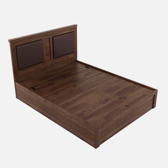 Comfy Queen 3/4 Hydraulic Storage Bed- Sheesham