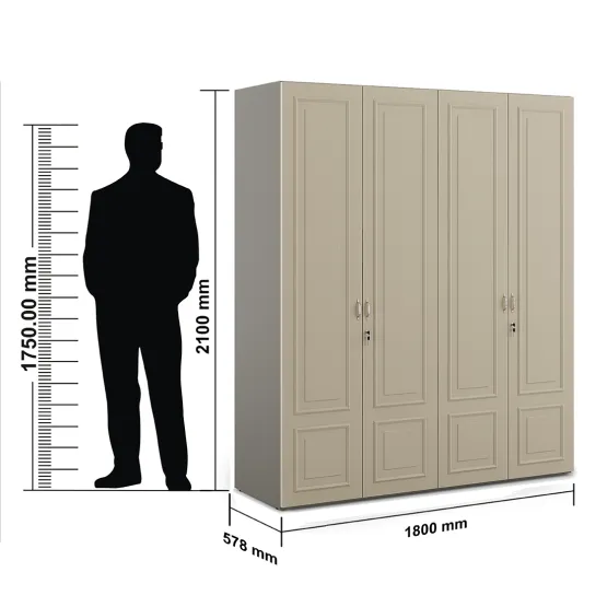 Laurel 4 Door Wardrobe