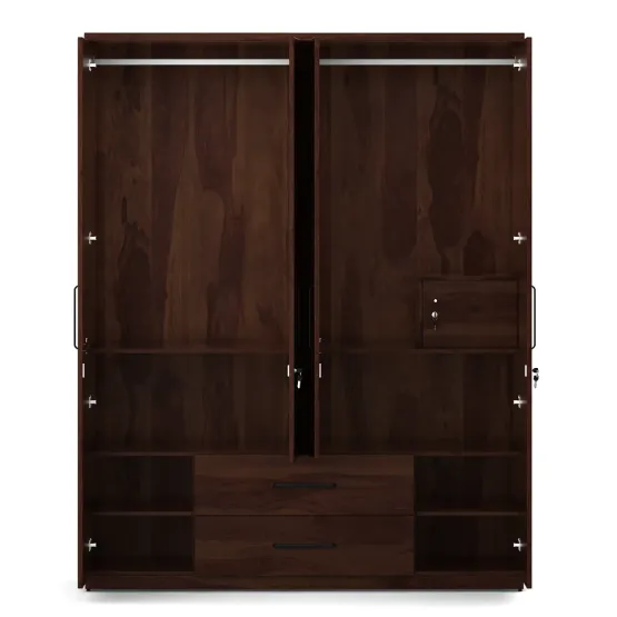 Kosmo Lauren 4 Door Wardrobe With Mirror-sheesham