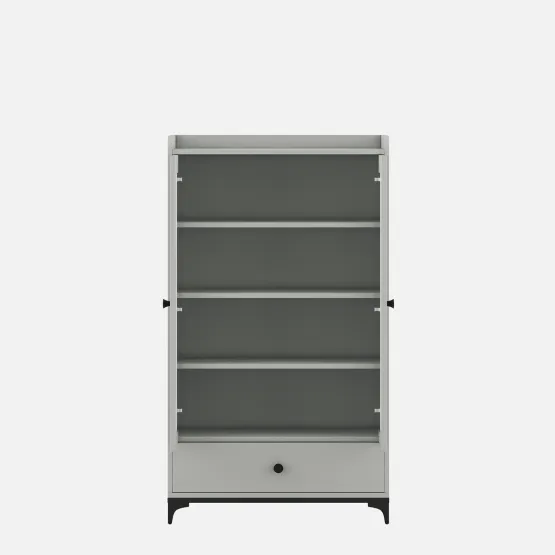 Multipurpose Unit / Shoe Rack Mpc140 Pumic Grey (matt) & Black