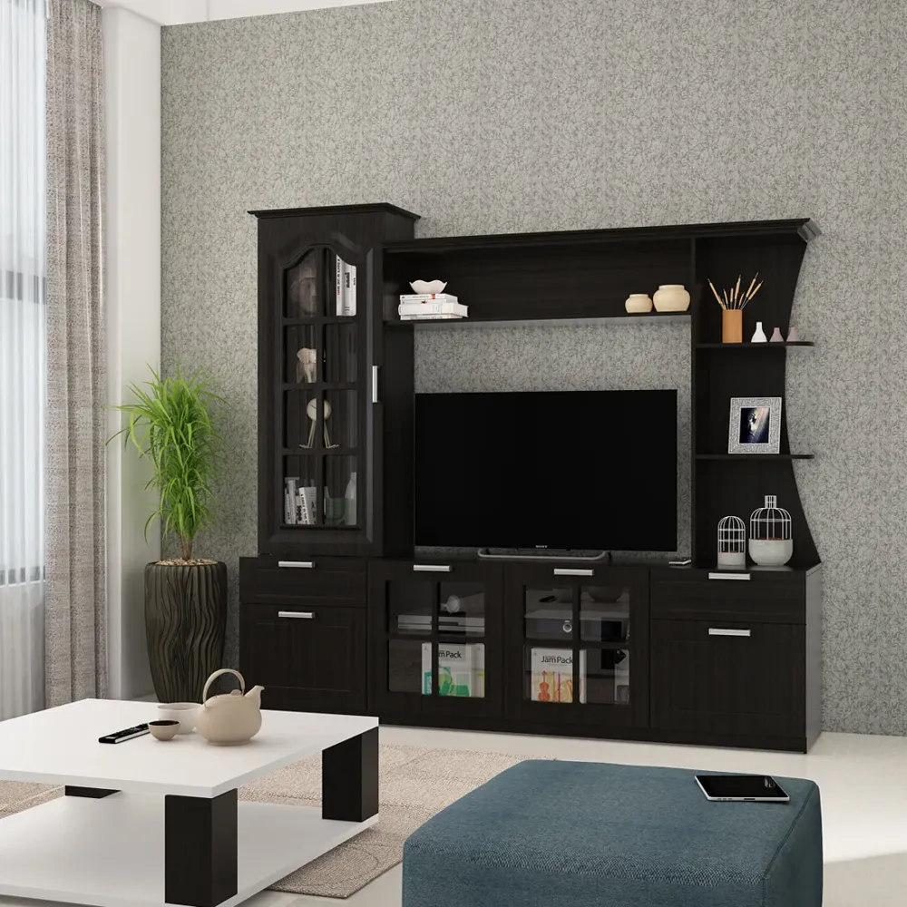 Kosmo Wall Unit Mandrin - Natural Wenge Woodpore