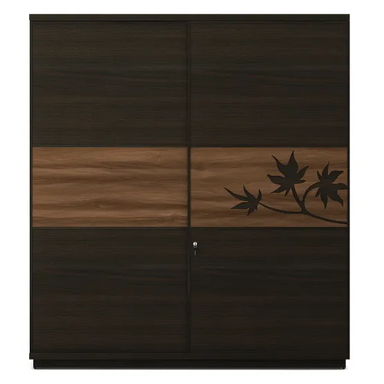 Kosmo Maple 2 Door Sliding Wardrobe - Fumed Oak (woodpore)