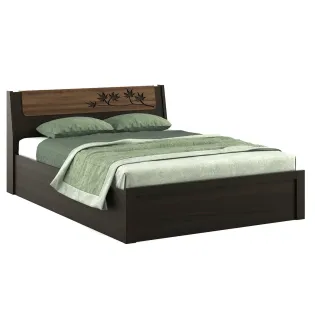 Maple V3 King Bed With 3/4th Lift On Storage - Fumed Oak (woodpore)