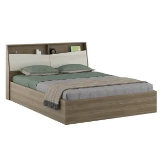 Kosmo Martin Queen Bed With 3/4  Lifton - Lyon Walnut