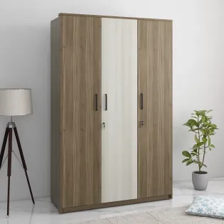 Kosmo Martin 3 Door Wardrobe -lyon Walnut