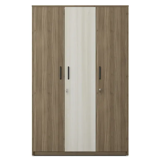 Kosmo Martin 3 Door Wardrobe -lyon Walnut