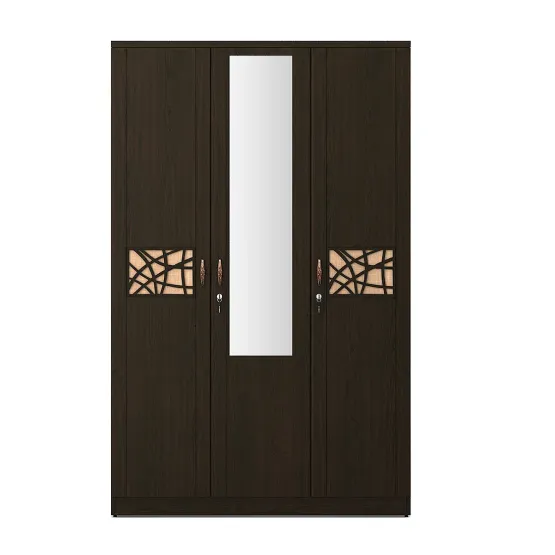 Mayflower 3 Door Wardrobe With Mirror - Vermount Woodpore