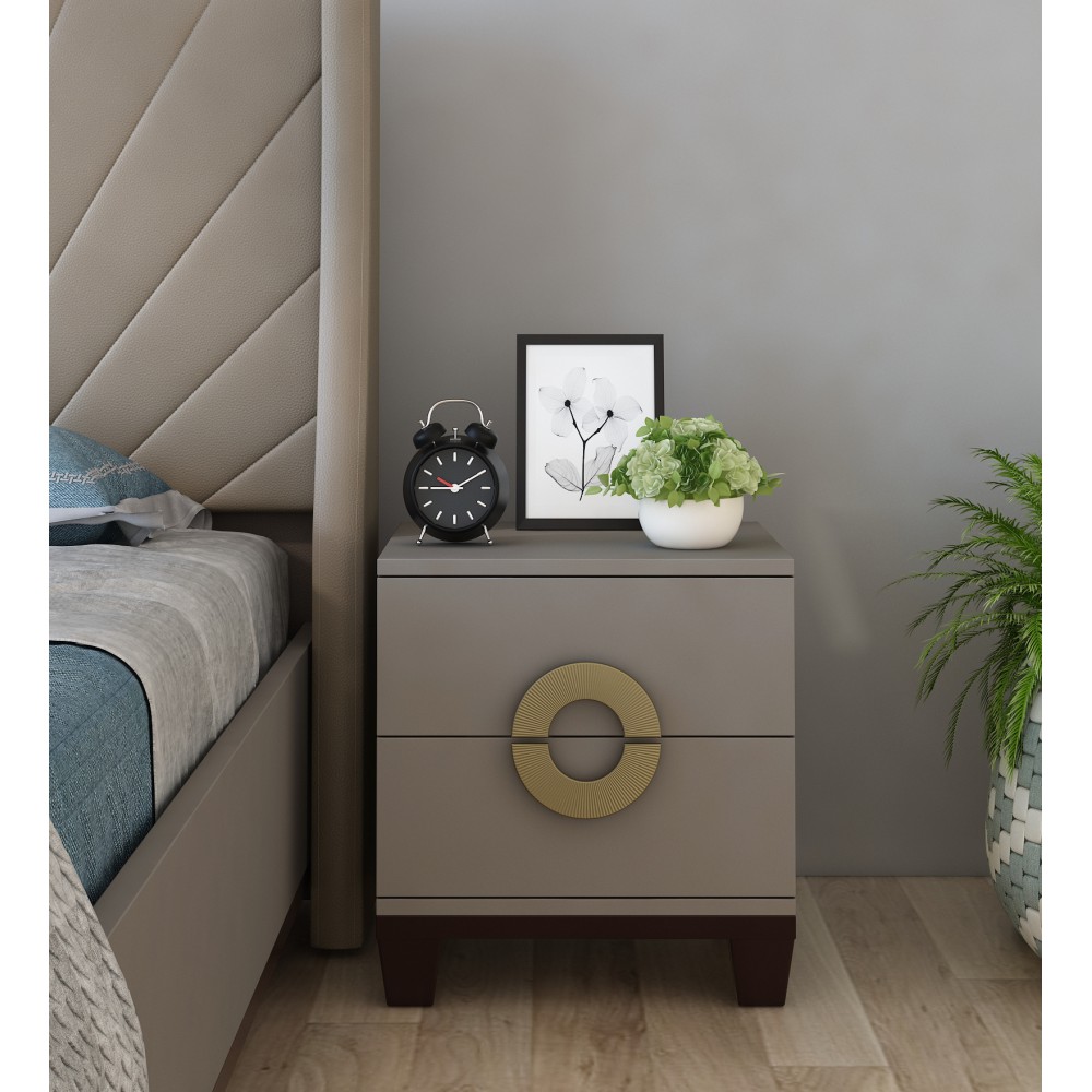 Morgan Bedside - Esm Sahara Beige