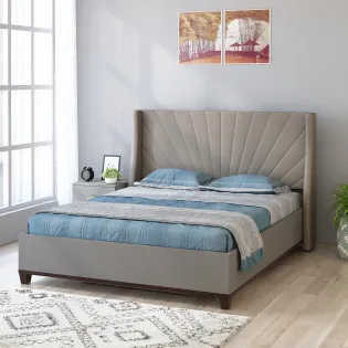 Morgan Queen Bed 3/4 Lifton Esm Sahara Beige