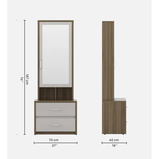 Kosmo Nora Dresser Pvc - Lyon Walnut