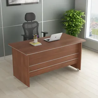 Nova Desking Office Table 1500(w)x750(d)x750(h) - Walnut Rigato