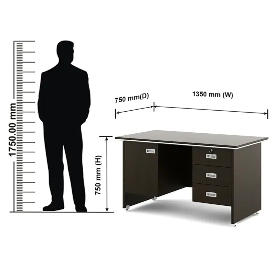 Nova Integra Office Table 1350(w)x750(d)x750(h) Wt 3d1s - Vermount