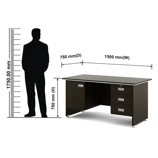 Nova Integra Office Table 1500(w)x750(d)x750(h) Wt 3d1s - Vermount