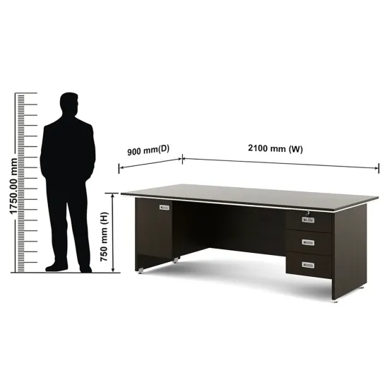 Nova Integra Office Table 2100(w)x900(d)x750(h) Wt 3d1s - Vermount