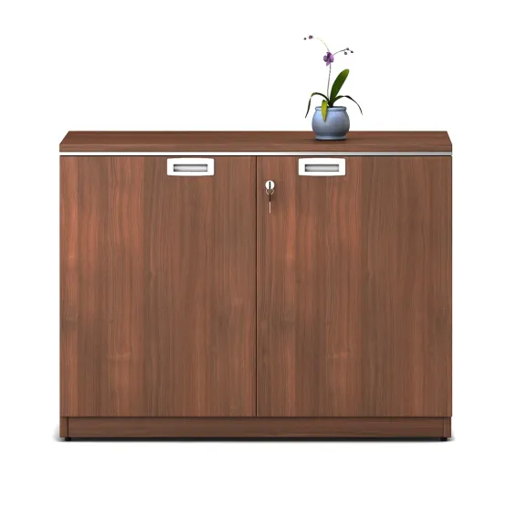 Nova Low Height Storage 900(w)x450(d)x675(h) - Walnut Rigato