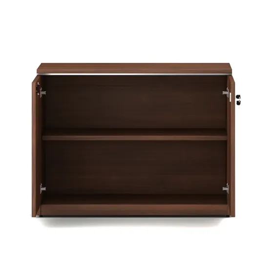 Nova Low Height Storage 900(w)x450(d)x675(h) - Walnut Rigato