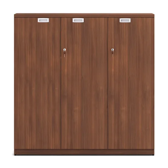 Nova Mid Height Storage 1200(w)x450(d)x1200(h) - Walnut Rigato