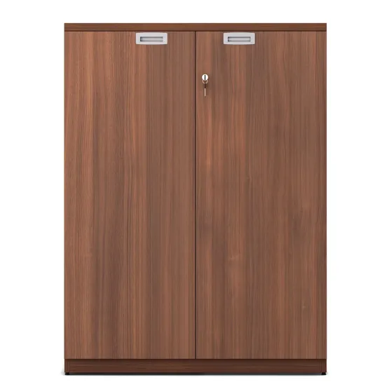 Nova Mid Height Storage 900(w)x450(d)x1200(h) - Walnut Rigato