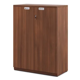 Nova Mid Height Storage 900(w)x450(d)x1200(h) - Walnut Rigato