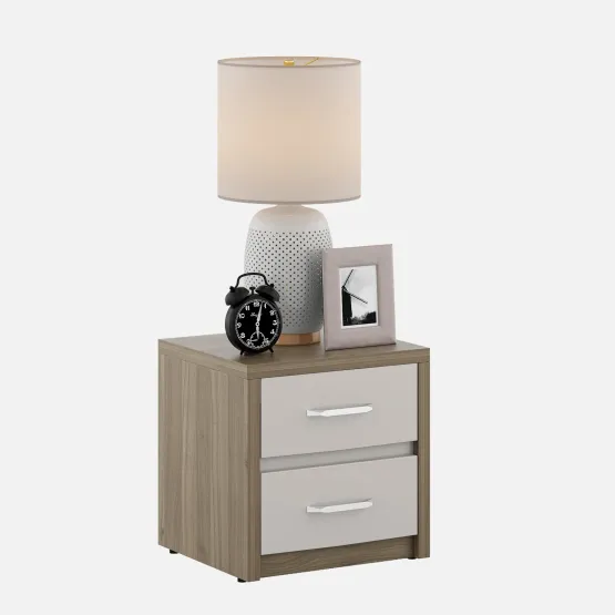 Nora Bedside - Lyon Walnut & Hg Ceramic