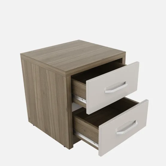 Nora Bedside - Lyon Walnut & Hg Ceramic