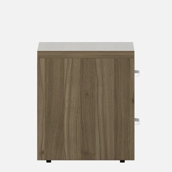 Nora Bedside - Lyon Walnut & Hg Ceramic