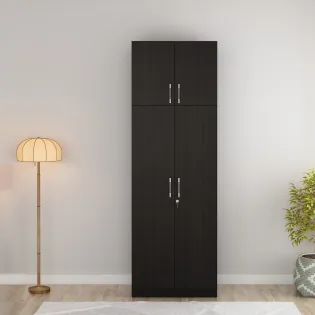 Optima 2 Door Wardrobe With Loft - Natural Wenge