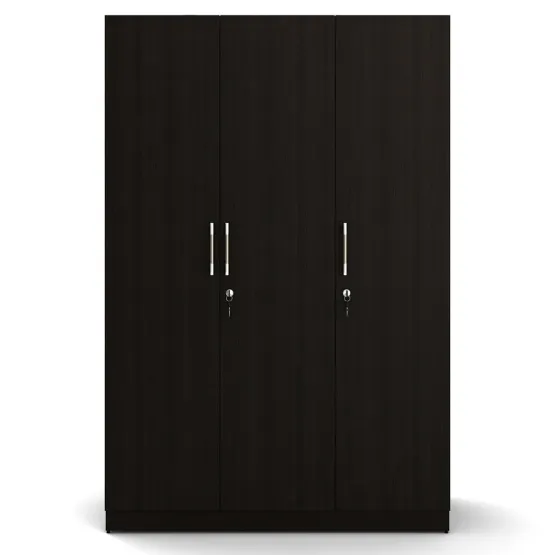 Kosmo Optima 3 Door Wardrobe - Natural Wenge