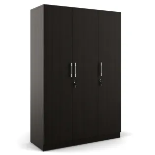 Kosmo Optima 3 Door Wardrobe - Natural Wenge