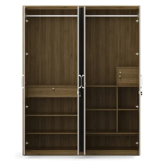 Kosmo Pearl  V2 4 Door Wardrobe- Ceramic High Gloss