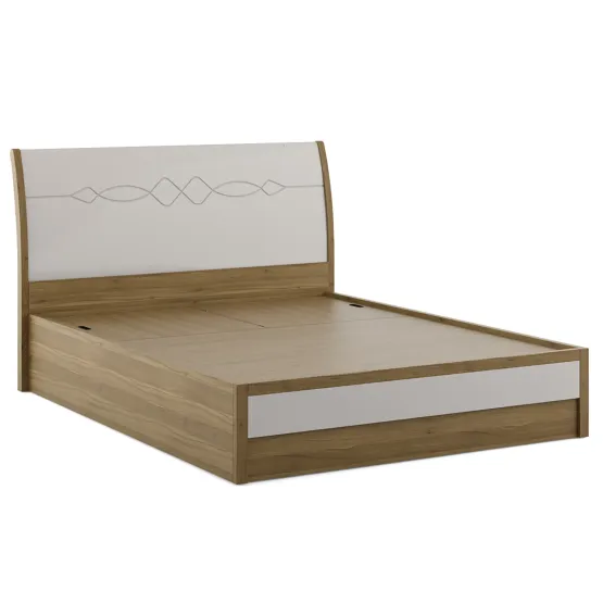 Kosmo Pearl V2 Queen Bed With 3/4th Lifton- Ceramic High Gloss