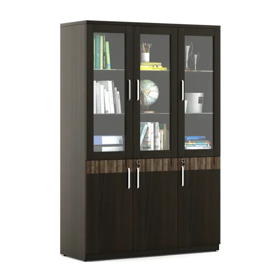 Prestige Book Case 1200(w)x450(d)x1800(h) - Fumed Oak