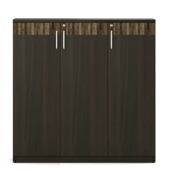 Prestige Mid Height Storage 1200(w) X 450(d) X 1200(h) - Fumed Oak