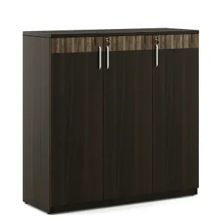 Prestige Mid Height Storage 1200(w) X 450(d) X 1200(h) - Fumed Oak