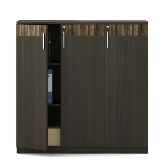 Prestige Mid Height Storage 1200(w) X 450(d) X 1200(h) - Fumed Oak