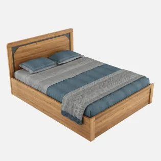 Roma King Bed With 3/4 Lifton - Classic Oak