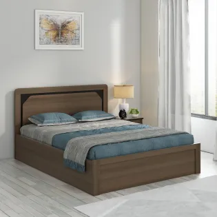 Roma King Bed With 3/4 Lifton New-  Mol-acacia Dark - Woodpore