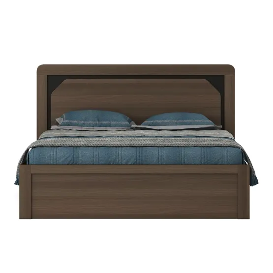 Kosmo Roma Queen Bed With 3/4 Lifton New-  Mol-acacia Dark - Woodpore