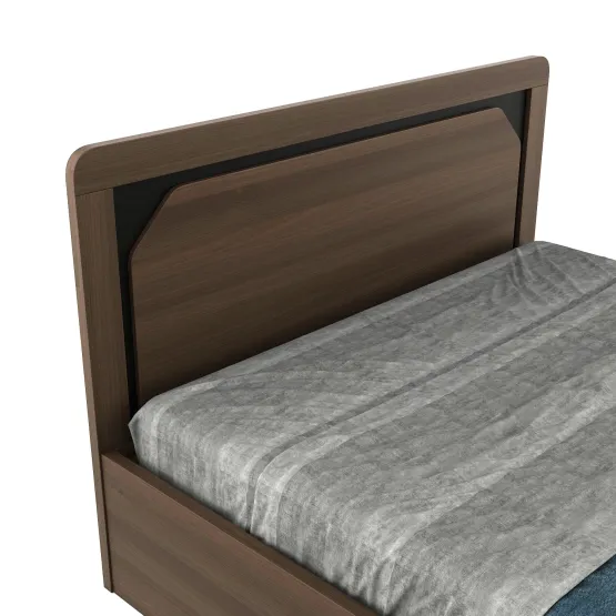 Roma King Bed With 3/4 Lifton New-  Mol-acacia Dark - Woodpore