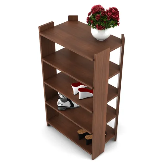 Kosmo Shoe Rack Basic (prima) - Walnut Rigato Woodpore